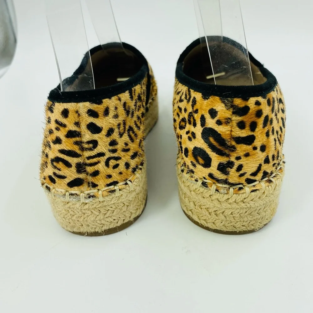 - Gianni Bini Leopard Leather Calfhair Espadrilles Bruxiethree Natural/Bla…